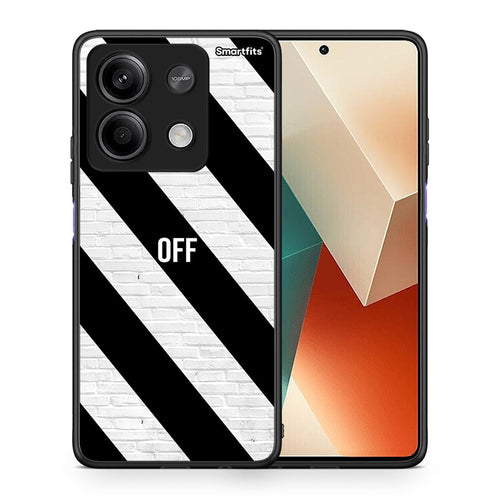 Θήκη Xiaomi Redmi Note 13 5G Get Off από τη Smartfits με σχέδιο στο πίσω μέρος και μαύρο περίβλημα | Xiaomi Redmi Note 13 5G Get Off case with colorful back and black bezels