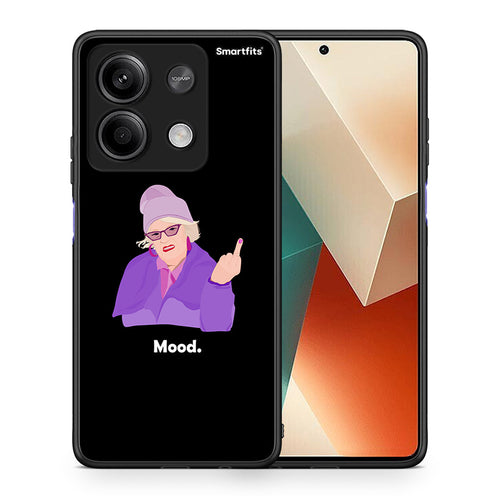 Θήκη Xiaomi Redmi Note 13 5G Grandma Mood Black από τη Smartfits με σχέδιο στο πίσω μέρος και μαύρο περίβλημα | Xiaomi Redmi Note 13 5G Grandma Mood Black case with colorful back and black bezels