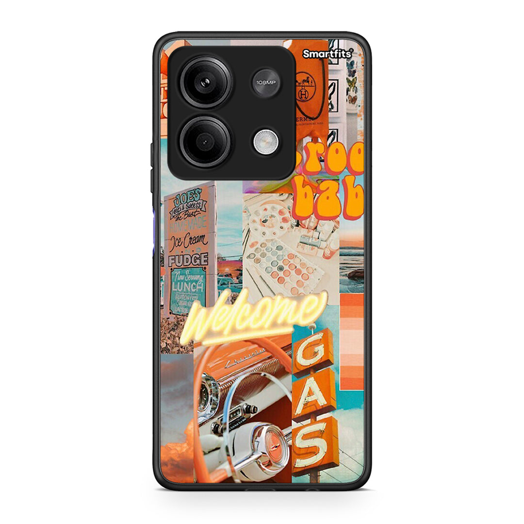 Xiaomi Redmi Note 13 5G Groovy Babe Θήκη Αγίου Βαλεντίνου από τη Smartfits με σχέδιο στο πίσω μέρος και μαύρο περίβλημα | Smartphone case with colorful back and black bezels by Smartfits