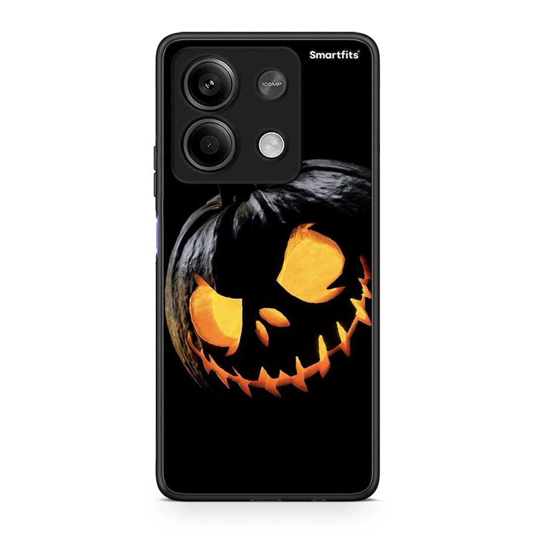 Xiaomi Redmi Note 13 5G Halloween Scary Pumpkin Θήκη από τη Smartfits με σχέδιο στο πίσω μέρος και μαύρο περίβλημα | Smartphone case with colorful back and black bezels by Smartfits
