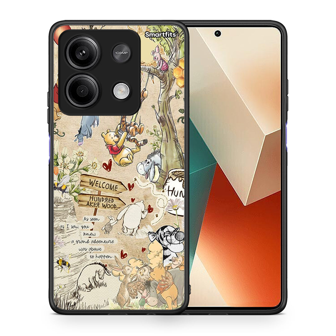 Θήκη Xiaomi Redmi Note 13 5G Happy Friends από τη Smartfits με σχέδιο στο πίσω μέρος και μαύρο περίβλημα | Xiaomi Redmi Note 13 5G Happy Friends case with colorful back and black bezels