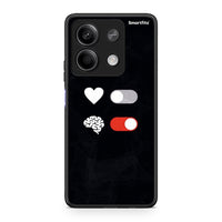 Thumbnail for Xiaomi Redmi Note 13 5G Heart Vs Brain Θήκη Αγίου Βαλεντίνου από τη Smartfits με σχέδιο στο πίσω μέρος και μαύρο περίβλημα | Smartphone case with colorful back and black bezels by Smartfits