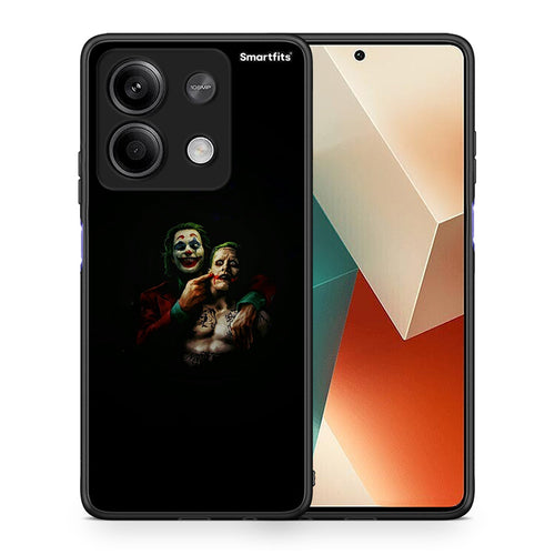 Θήκη Xiaomi Redmi Note 13 5G Clown Hero από τη Smartfits με σχέδιο στο πίσω μέρος και μαύρο περίβλημα | Xiaomi Redmi Note 13 5G Clown Hero case with colorful back and black bezels