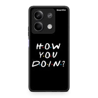 Thumbnail for Xiaomi Redmi Note 13 5G How You Doin θήκη από τη Smartfits με σχέδιο στο πίσω μέρος και μαύρο περίβλημα | Smartphone case with colorful back and black bezels by Smartfits