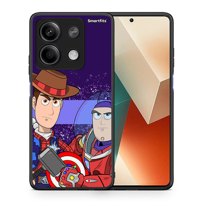 Θήκη Xiaomi Redmi Note 13 5G Infinity Story από τη Smartfits με σχέδιο στο πίσω μέρος και μαύρο περίβλημα | Xiaomi Redmi Note 13 5G Infinity Story case with colorful back and black bezels