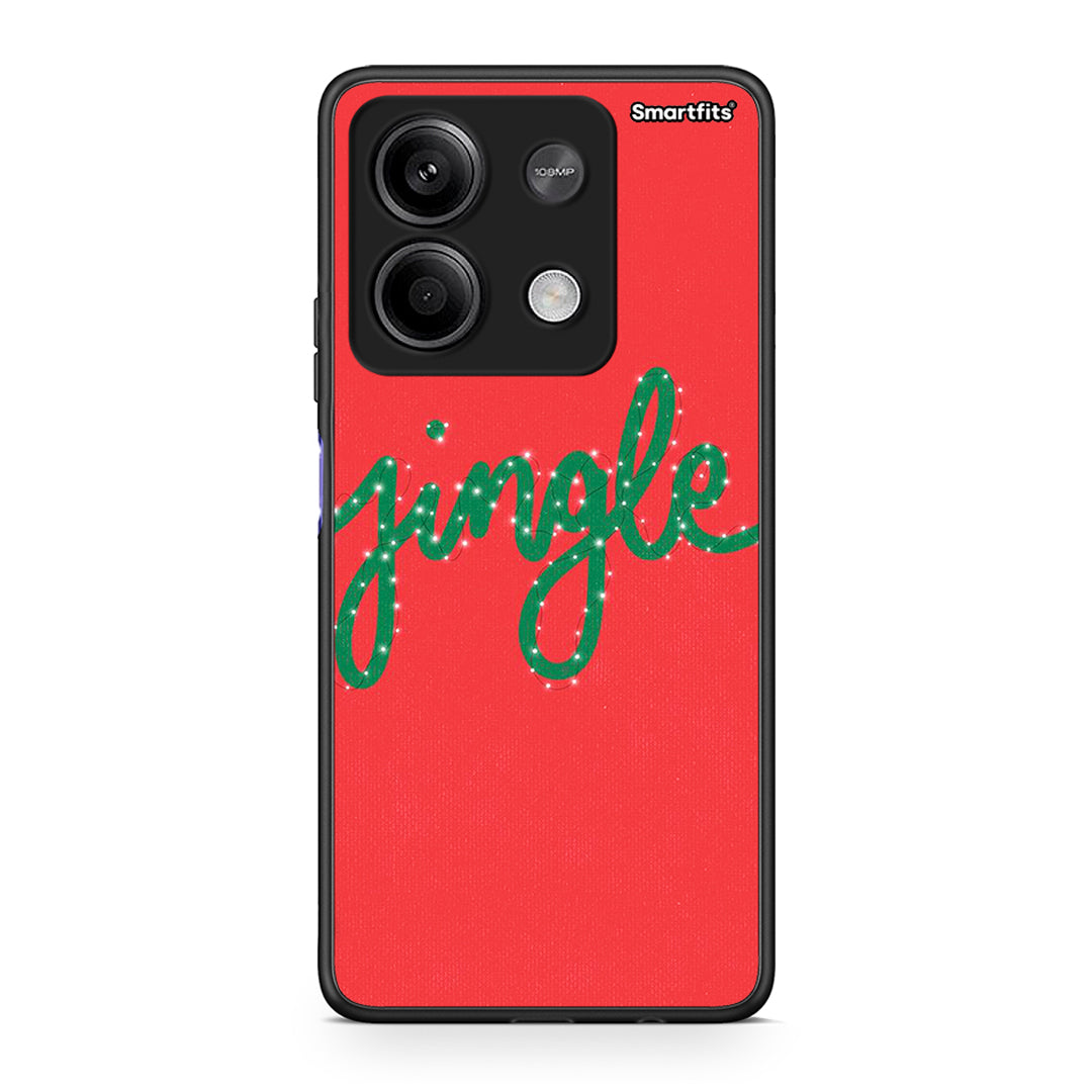 Xiaomi Redmi Note 13 5G Jingle Xmas θήκη από τη Smartfits με σχέδιο στο πίσω μέρος και μαύρο περίβλημα | Smartphone case with colorful back and black bezels by Smartfits