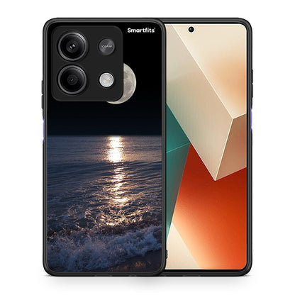 Θήκη Xiaomi Redmi Note 13 5G Moon Landscape από τη Smartfits με σχέδιο στο πίσω μέρος και μαύρο περίβλημα | Xiaomi Redmi Note 13 5G Moon Landscape case with colorful back and black bezels
