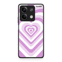 Thumbnail for Xiaomi Redmi Note 13 5G Lilac Hearts θήκη από τη Smartfits με σχέδιο στο πίσω μέρος και μαύρο περίβλημα | Smartphone case with colorful back and black bezels by Smartfits