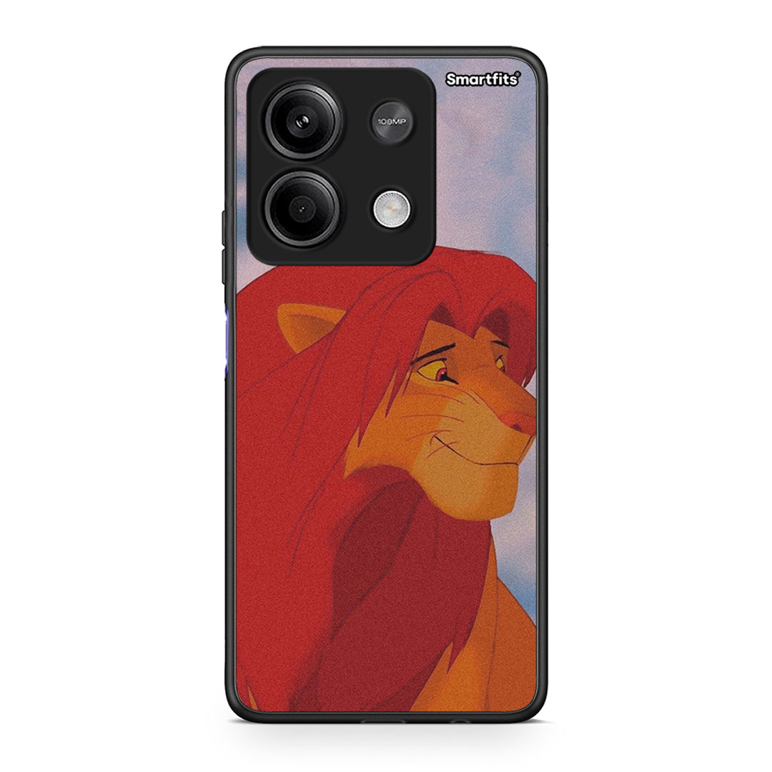 Xiaomi Redmi Note 13 5G Lion Love 1 Θήκη Αγίου Βαλεντίνου από τη Smartfits με σχέδιο στο πίσω μέρος και μαύρο περίβλημα | Smartphone case with colorful back and black bezels by Smartfits