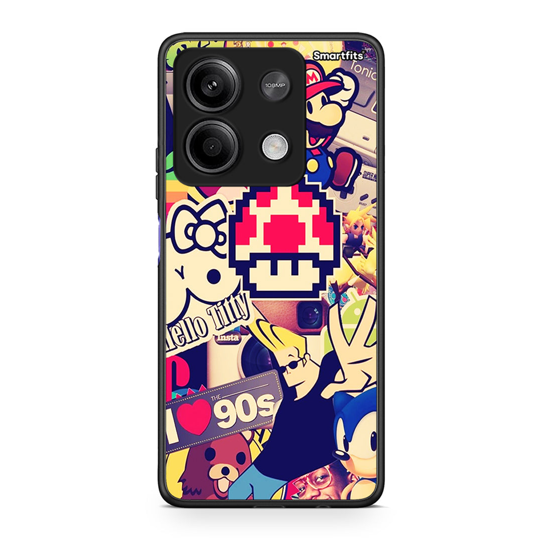 Xiaomi Redmi Note 13 5G Love The 90s θήκη από τη Smartfits με σχέδιο στο πίσω μέρος και μαύρο περίβλημα | Smartphone case with colorful back and black bezels by Smartfits