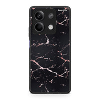 Thumbnail for 4 - Xiaomi Redmi Note 13 5G Black Rosegold Marble case, cover, bumper