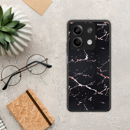 Marble Black Rosegold - Xiaomi Redmi Note 13 5G θήκη