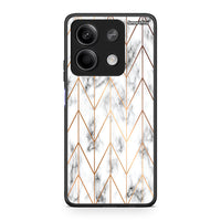 Thumbnail for 44 - Xiaomi Redmi Note 13 5G Gold Geometric Marble case, cover, bumper