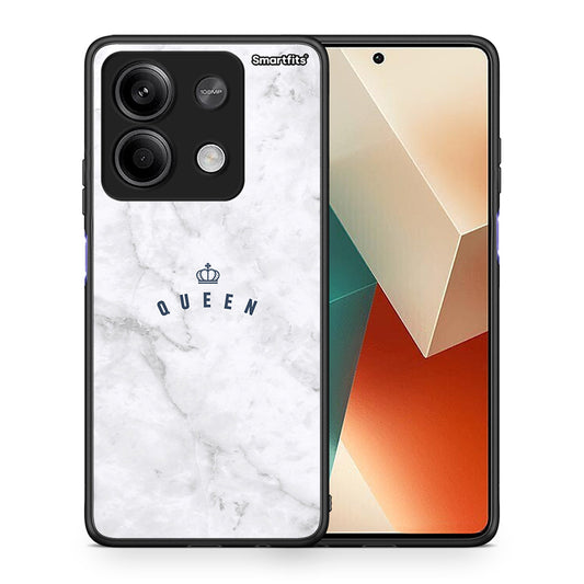 Θήκη Xiaomi Redmi Note 13 5G Queen Marble από τη Smartfits με σχέδιο στο πίσω μέρος και μαύρο περίβλημα | Xiaomi Redmi Note 13 5G Queen Marble case with colorful back and black bezels