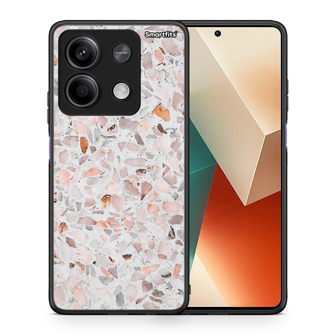 Θήκη Xiaomi Redmi Note 13 5G Marble Terrazzo από τη Smartfits με σχέδιο στο πίσω μέρος και μαύρο περίβλημα | Xiaomi Redmi Note 13 5G Marble Terrazzo case with colorful back and black bezels