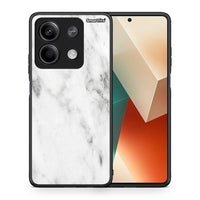 Thumbnail for Θήκη Xiaomi Redmi Note 13 5G White Marble από τη Smartfits με σχέδιο στο πίσω μέρος και μαύρο περίβλημα | Xiaomi Redmi Note 13 5G White Marble case with colorful back and black bezels