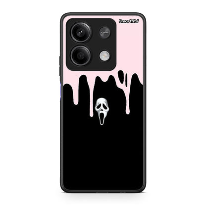 Xiaomi Redmi Note 13 5G Melting Halloween Mask Θήκη από τη Smartfits με σχέδιο στο πίσω μέρος και μαύρο περίβλημα | Smartphone case with colorful back and black bezels by Smartfits
