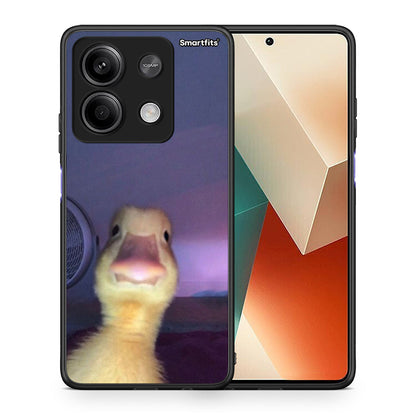 Θήκη Xiaomi Redmi Note 13 5G Meme Duck από τη Smartfits με σχέδιο στο πίσω μέρος και μαύρο περίβλημα | Xiaomi Redmi Note 13 5G Meme Duck case with colorful back and black bezels