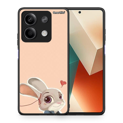 Θήκη Xiaomi Redmi Note 13 5G Nick Wilde And Judy Hopps Love 2 από τη Smartfits με σχέδιο στο πίσω μέρος και μαύρο περίβλημα | Xiaomi Redmi Note 13 5G Nick Wilde And Judy Hopps Love 2 case with colorful back and black bezels