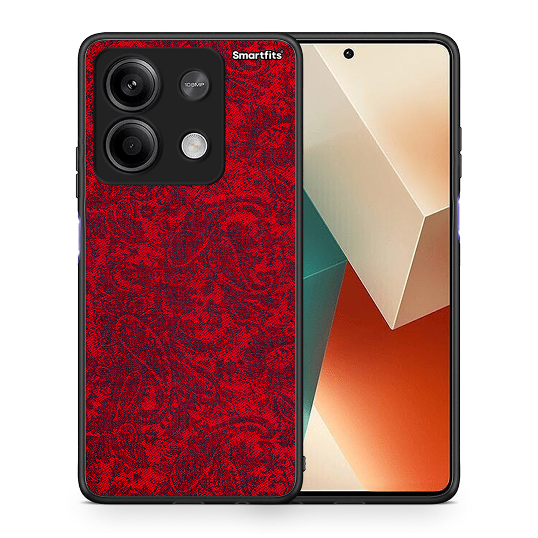 Θήκη Xiaomi Redmi Note 13 5G Paisley Cashmere από τη Smartfits με σχέδιο στο πίσω μέρος και μαύρο περίβλημα | Xiaomi Redmi Note 13 5G Paisley Cashmere case with colorful back and black bezels