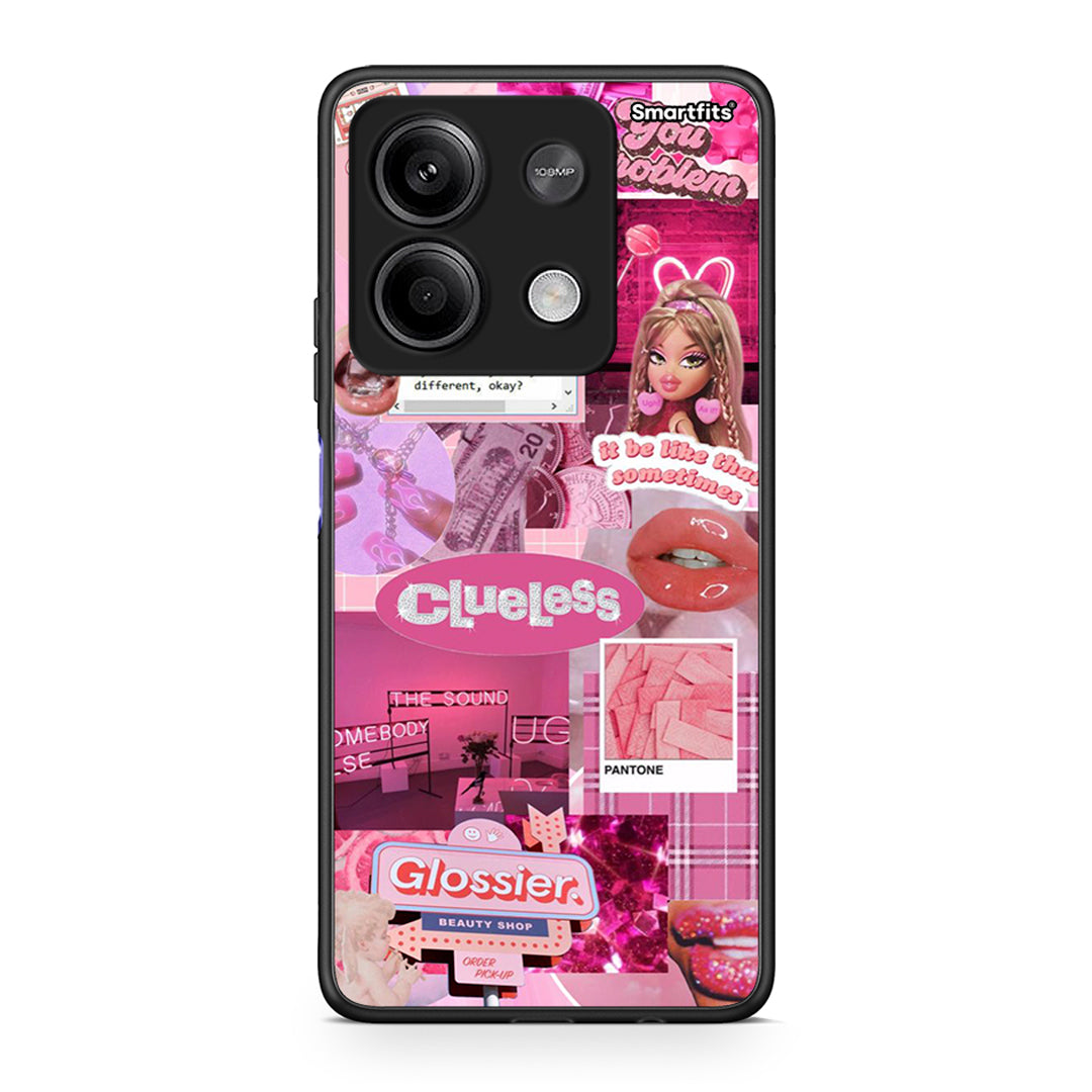 Xiaomi Redmi Note 13 5G Pink Love Θήκη Αγίου Βαλεντίνου από τη Smartfits με σχέδιο στο πίσω μέρος και μαύρο περίβλημα | Smartphone case with colorful back and black bezels by Smartfits