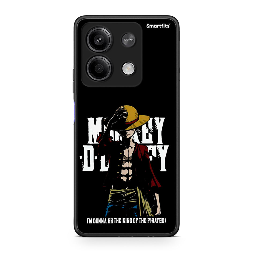 Xiaomi Redmi Note 13 5G Pirate King θήκη από τη Smartfits με σχέδιο στο πίσω μέρος και μαύρο περίβλημα | Smartphone case with colorful back and black bezels by Smartfits