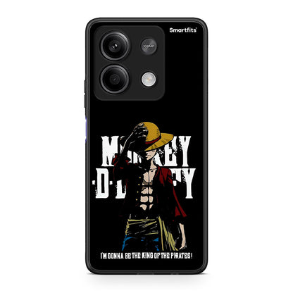 Xiaomi Redmi Note 13 5G Pirate King θήκη από τη Smartfits με σχέδιο στο πίσω μέρος και μαύρο περίβλημα | Smartphone case with colorful back and black bezels by Smartfits