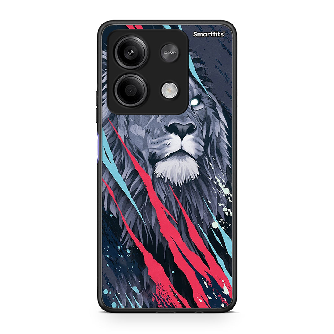 4 - Xiaomi Redmi Note 13 5G Lion Designer PopArt case, cover, bumper