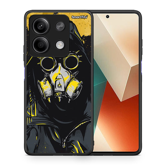 Θήκη Xiaomi Redmi Note 13 5G Mask PopArt από τη Smartfits με σχέδιο στο πίσω μέρος και μαύρο περίβλημα | Xiaomi Redmi Note 13 5G Mask PopArt case with colorful back and black bezels