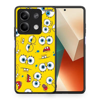 Thumbnail for Θήκη Xiaomi Redmi Note 13 5G Sponge PopArt από τη Smartfits με σχέδιο στο πίσω μέρος και μαύρο περίβλημα | Xiaomi Redmi Note 13 5G Sponge PopArt case with colorful back and black bezels