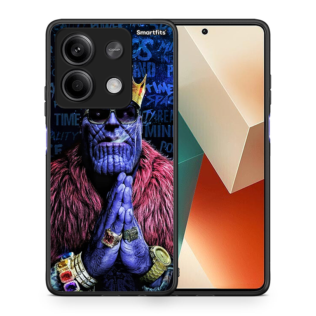 Θήκη Xiaomi Redmi Note 13 5G Thanos PopArt από τη Smartfits με σχέδιο στο πίσω μέρος και μαύρο περίβλημα | Xiaomi Redmi Note 13 5G Thanos PopArt case with colorful back and black bezels