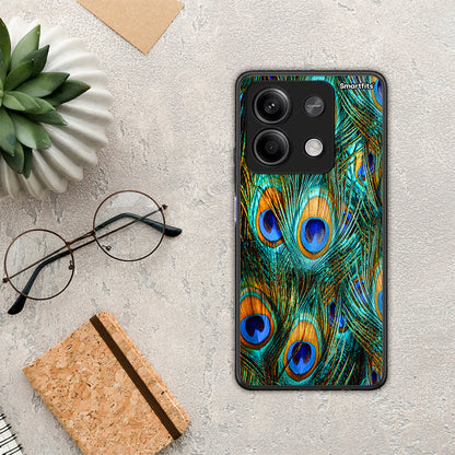 Real Peacock Feathers - Xiaomi Redmi Note 13 5G θήκη