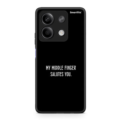 Xiaomi Redmi Note 13 5G Salute θήκη από τη Smartfits με σχέδιο στο πίσω μέρος και μαύρο περίβλημα | Smartphone case with colorful back and black bezels by Smartfits