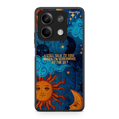 Xiaomi Redmi Note 13 5G Screaming Sky θήκη από τη Smartfits με σχέδιο στο πίσω μέρος και μαύρο περίβλημα | Smartphone case with colorful back and black bezels by Smartfits