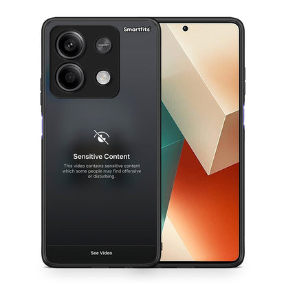 Θήκη Xiaomi Redmi Note 13 5G Sensitive Content από τη Smartfits με σχέδιο στο πίσω μέρος και μαύρο περίβλημα | Xiaomi Redmi Note 13 5G Sensitive Content case with colorful back and black bezels