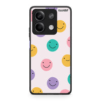 Thumbnail for Xiaomi Redmi Note 13 5G Smiley Faces θήκη από τη Smartfits με σχέδιο στο πίσω μέρος και μαύρο περίβλημα | Smartphone case with colorful back and black bezels by Smartfits