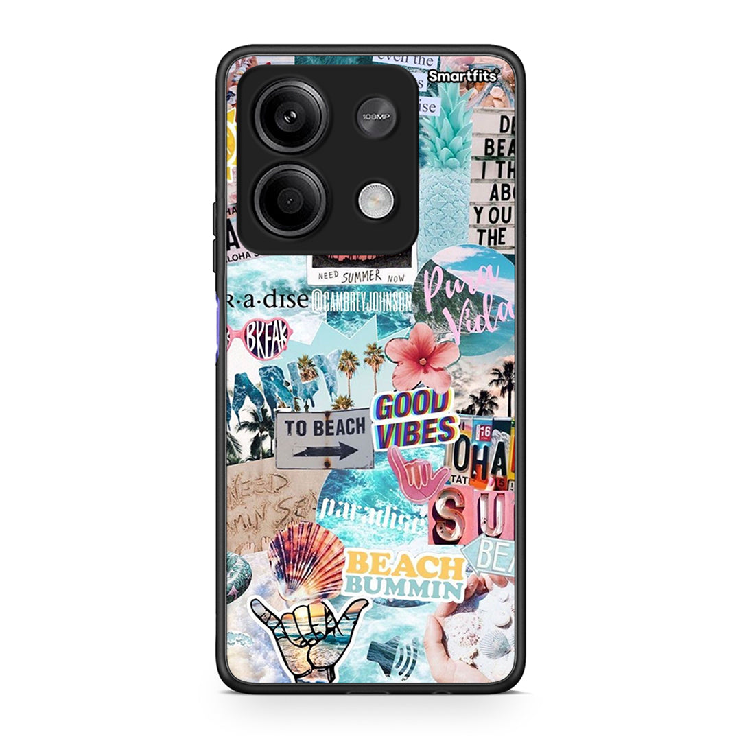 Xiaomi Redmi Note 13 5G Summer Vibes Θήκη από τη Smartfits με σχέδιο στο πίσω μέρος και μαύρο περίβλημα | Smartphone case with colorful back and black bezels by Smartfits