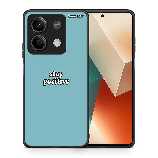 Θήκη Xiaomi Redmi Note 13 5G Positive Text από τη Smartfits με σχέδιο στο πίσω μέρος και μαύρο περίβλημα | Xiaomi Redmi Note 13 5G Positive Text case with colorful back and black bezels