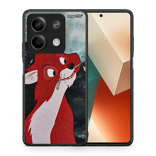 Θήκη Xiaomi Redmi Note 13 5G Tod And Vixey Love 1 από τη Smartfits με σχέδιο στο πίσω μέρος και μαύρο περίβλημα | Xiaomi Redmi Note 13 5G Tod And Vixey Love 1 case with colorful back and black bezels
