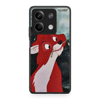 Xiaomi Redmi Note 13 5G Tod And Vixey Love 1 θήκη από τη Smartfits με σχέδιο στο πίσω μέρος και μαύρο περίβλημα | Smartphone case with colorful back and black bezels by Smartfits