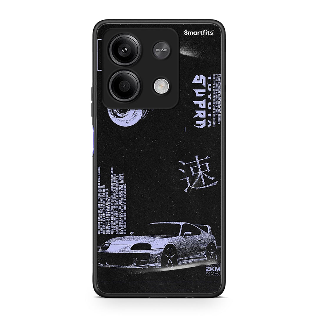 Xiaomi Redmi Note 13 5G Tokyo Drift Θήκη Αγίου Βαλεντίνου από τη Smartfits με σχέδιο στο πίσω μέρος και μαύρο περίβλημα | Smartphone case with colorful back and black bezels by Smartfits