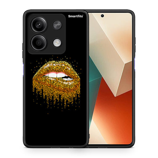 Θήκη Xiaomi Redmi Note 13 5G Golden Valentine από τη Smartfits με σχέδιο στο πίσω μέρος και μαύρο περίβλημα | Xiaomi Redmi Note 13 5G Golden Valentine case with colorful back and black bezels