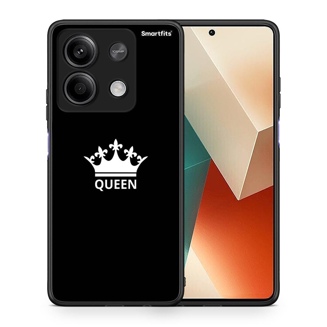 Θήκη Xiaomi Redmi Note 13 5G Queen Valentine από τη Smartfits με σχέδιο στο πίσω μέρος και μαύρο περίβλημα | Xiaomi Redmi Note 13 5G Queen Valentine case with colorful back and black bezels