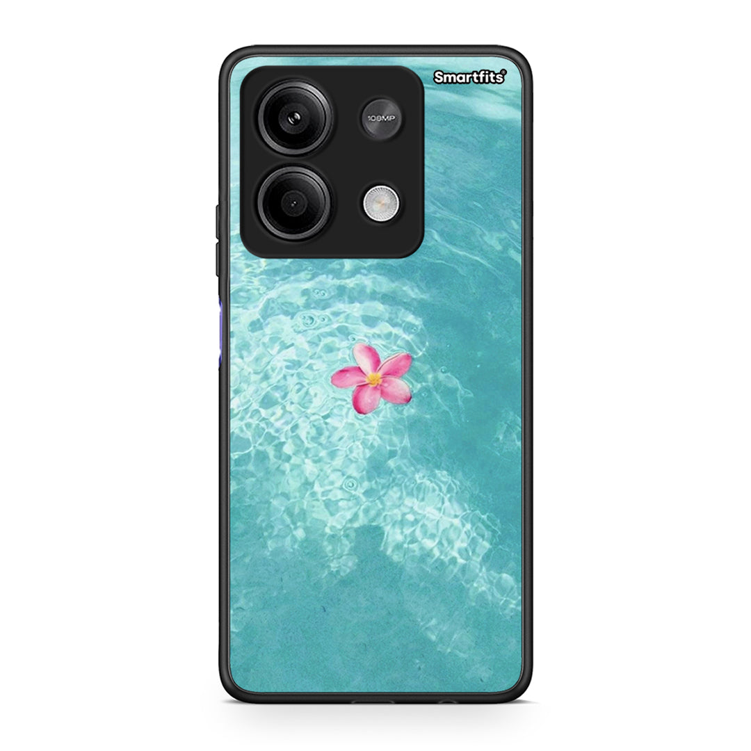 Xiaomi Redmi Note 13 5G Water Flower Θήκη από τη Smartfits με σχέδιο στο πίσω μέρος και μαύρο περίβλημα | Smartphone case with colorful back and black bezels by Smartfits