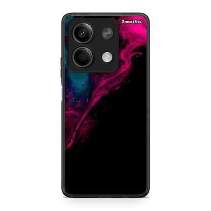 4 - Xiaomi Redmi Note 13 5G Pink Black Watercolor case, cover, bumper