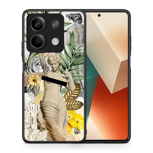 Θήκη Xiaomi Redmi Note 13 5G Woman Statue από τη Smartfits με σχέδιο στο πίσω μέρος και μαύρο περίβλημα | Xiaomi Redmi Note 13 5G Woman Statue case with colorful back and black bezels