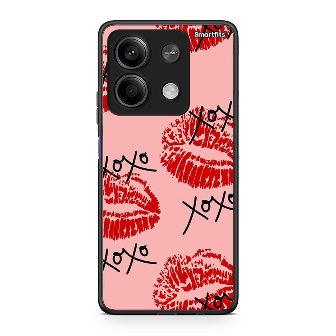 Xiaomi Redmi Note 13 5G XOXO Lips θήκη από τη Smartfits με σχέδιο στο πίσω μέρος και μαύρο περίβλημα | Smartphone case with colorful back and black bezels by Smartfits