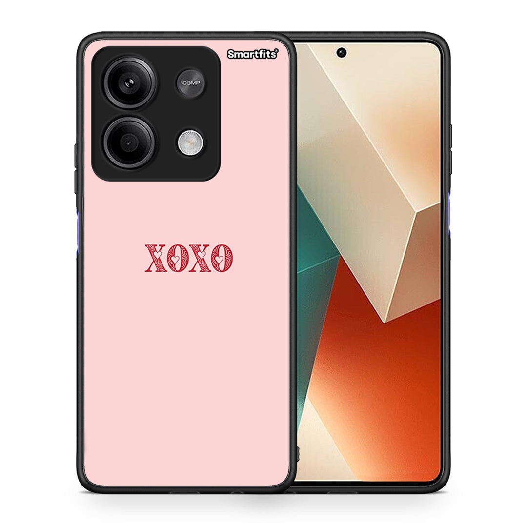 Θήκη Xiaomi Redmi Note 13 5G XOXO Love από τη Smartfits με σχέδιο στο πίσω μέρος και μαύρο περίβλημα | Xiaomi Redmi Note 13 5G XOXO Love case with colorful back and black bezels