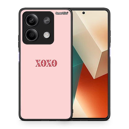 Θήκη Xiaomi Redmi Note 13 5G XOXO Love από τη Smartfits με σχέδιο στο πίσω μέρος και μαύρο περίβλημα | Xiaomi Redmi Note 13 5G XOXO Love case with colorful back and black bezels