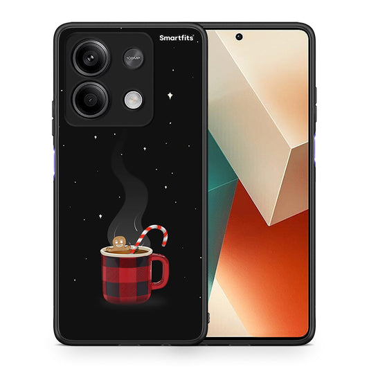 Θήκη Xiaomi Redmi Note 13 5G Xmas Bathing από τη Smartfits με σχέδιο στο πίσω μέρος και μαύρο περίβλημα | Xiaomi Redmi Note 13 5G Xmas Bathing case with colorful back and black bezels